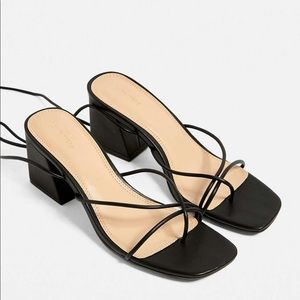 Urban Outfitters Alexa strappy black heel sandals